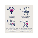 Veet wax strips for face normal skin 20 strips (British brand)
