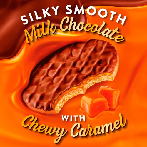McVitie's milk chocolate digestives with caramel biscuits 250g, imported from the UK