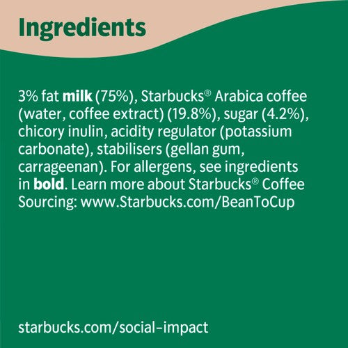 Starbucks Caffè Latte Iced Coffee 220ml (British brand)