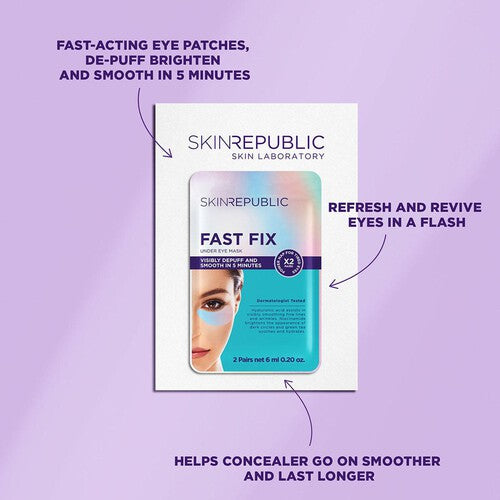 Skin Republic Fast Fix 5 Minute Under Eye Mask x 2 Pairs
