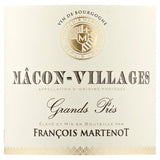 Francois Martenot Burgundy Macon Villages white wine 75cl - British product
