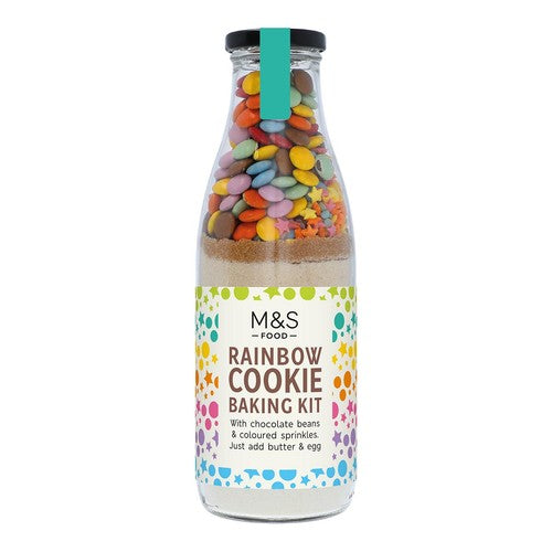 M&S rainbow cookie baking kit 645g, imported from the UK