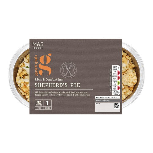 MS Gastropub Shepherds Pie for One