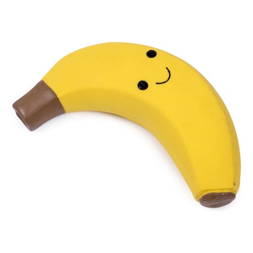 Petface Latex Banana Large squeaky dog toy, imported from the UK
