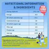 Goodies BLUEY Kids Banana,Strawberry&Apple Smoothie Fruit Pouch Multipack