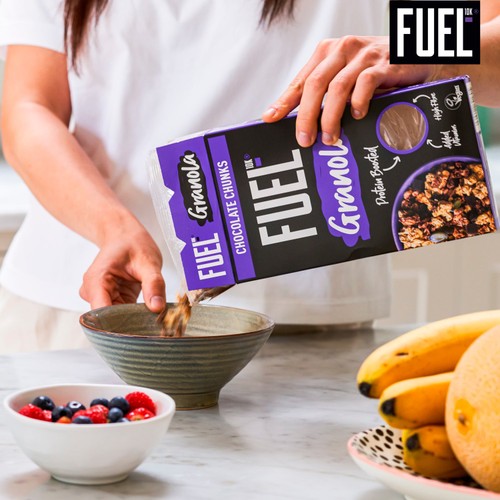 FUEL 10K Chocolate Chunks Protein Granola Breakfast Cereal