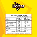 Doritos salted tortilla chips 230g, UK version