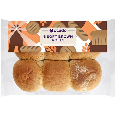 M&S Ocado Soft Brown Rolls 6 Pack- Buy online at McGrocer