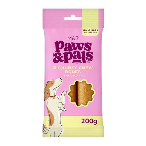 M&S dog chew bones 200g, imported from the UK