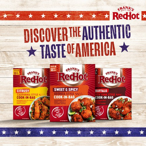 Frank's RedHot Sweet & Spicy Georgia Style Cook-In-Bag Seasoning 25g - British product