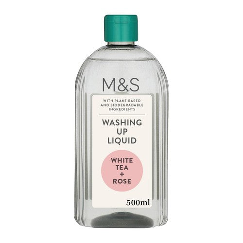 M&S white tea & rose washing up liquid 500ml, imported from the UK