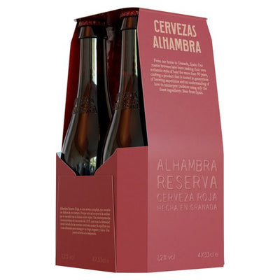 M&S Alhambra Reserva Roja Bock Lager Beer 4 x 330ml- Buy online at McGrocer