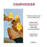 Courvoisier VS Cognac Brandy bottle - British product
