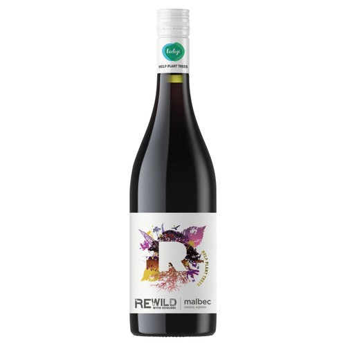 Rewild Malbec red wine 75cl, imported from the UK