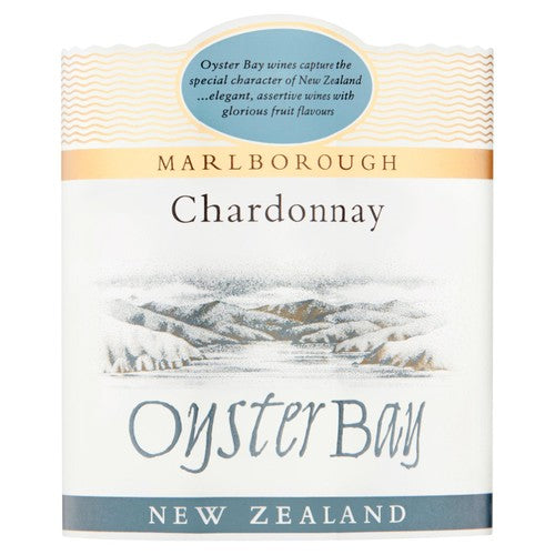 Oyster Bay Chardonnay white wine 75cl, imported from the UK