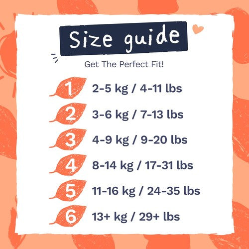 Pura Size 1 newborn nappies, imported from the UK