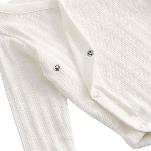 M&S Girls Pure Cotton Wrap Bodysuits, 9-12 M, Khaki