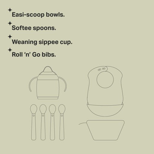 Tommee Tippee baby weaning starter kit (British brand)