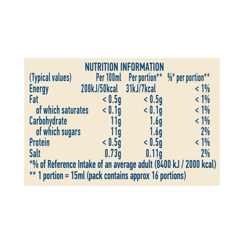 Hellmann's Fat Free Vinaigrette with red pepper and herbs 250ml, UK version