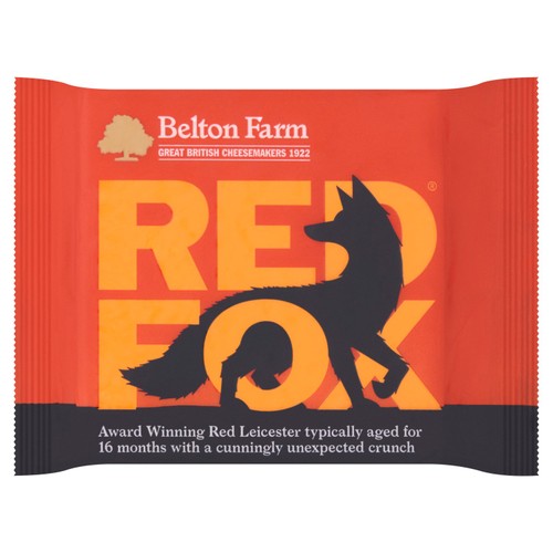 Belton Farm Red Fox Red Leicester cheese, UK version