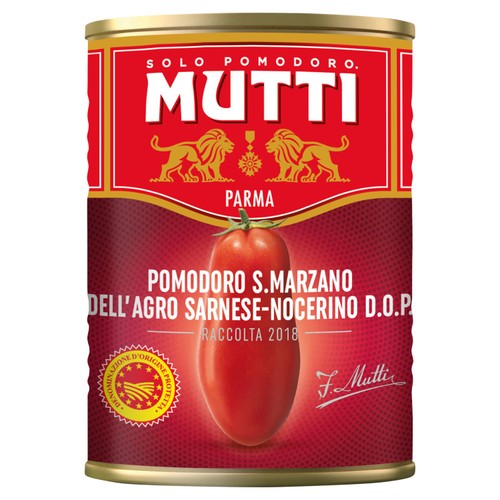 Mutti San Marzano peeled tomatoes 400g, imported from the UK