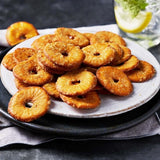 M&S honey mustard onion pretzel thins 80g, imported from the UK