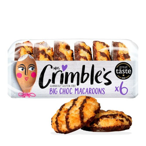 Mrs Crimble's gluten-free chocolate macaroons 195g, imported from the UK