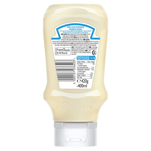 Heinz light mayonnaise 400ml, UK version