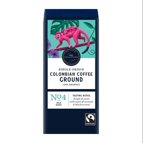 M&S Fairtrade Colombian ground coffee 227g, imported from the UK