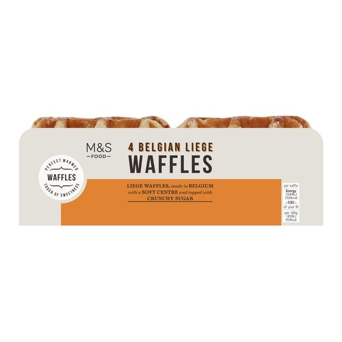 M&S Liege waffles with crunchy sugar topping, UK version