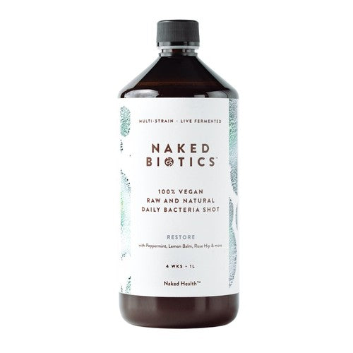 Naked Biotics Restore gut health shot 1L, imported from the UK