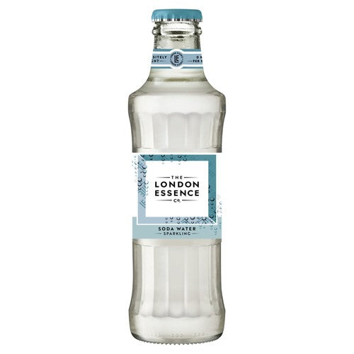London Essence Co soda water 24 x 200ml UK version
