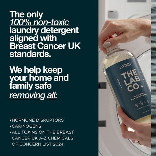 The Lab Co. fragrance free non-bio laundry detergent 1L (British brand)