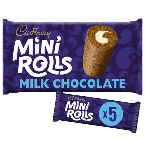 Cadbury Chocolate Mini Rolls 5 pack - British product