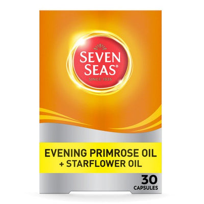 M&S Seven Seas Evening Primrose Oil & Starflower Oil 1000mg Supplement Capsules 30 Pack- Buy online at McGrocer