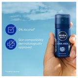 Nivea Men Cool Kick deodorant spray 35ml, imported from the UK