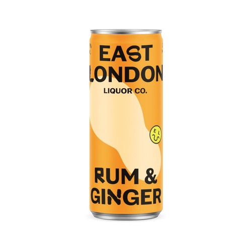 East London Liquor Rum & Ginger alcoholic ginger beer 250ml - British product