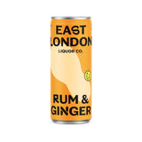 East London Liquor Rum & Ginger alcoholic ginger beer 250ml - British product