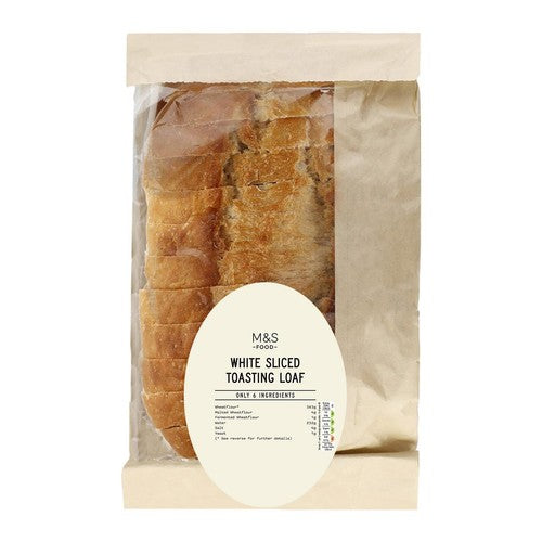 M&S white sliced toasting loaf, imported from the UK
