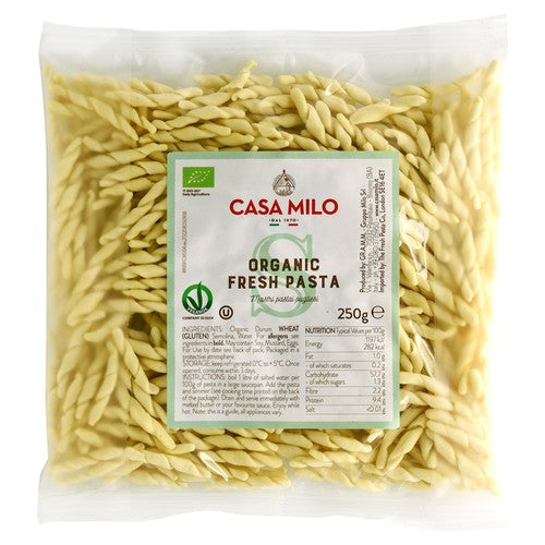 Casa Milo Organic Italian Trofie pasta 250g - British product