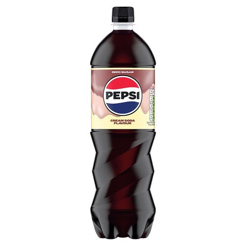 Pepsi cream soda soft drink 1.25L, imported from the UK