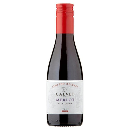 Calvet Bordeaux Merlot red wine 187ml - British product