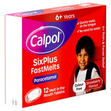 Calpol SixPlus Fastmelts Tablets Strawberry 6+ Years