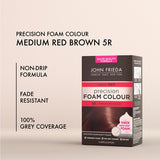 John Frieda hair dye Medium Red Brown 5R, UK version