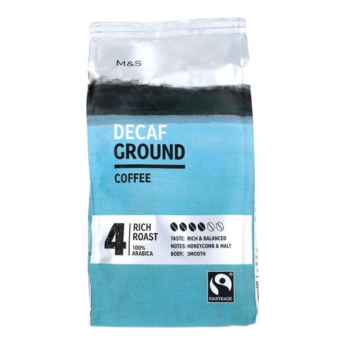 M&S decaf ground coffee 227g, imported from the UK