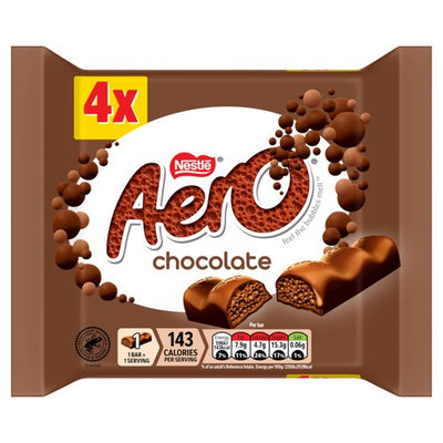 M&S Aero Milk Chocolate Bubbly Bar Multipack (Pack of 4, 108g)- Buy online at McGrocer