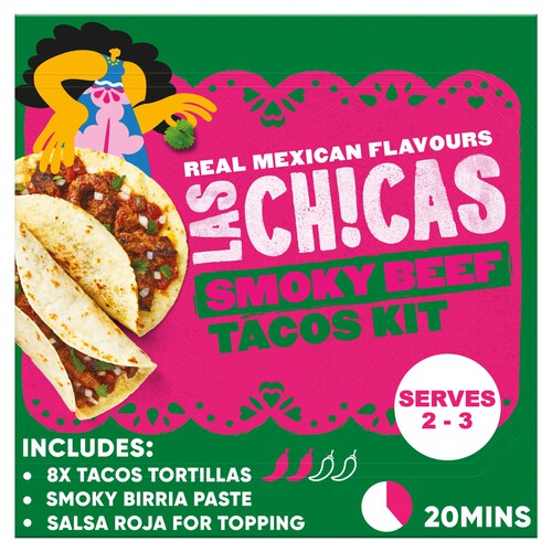 Las Chicas Mexican Smokey Tacos Birria Meal Kit