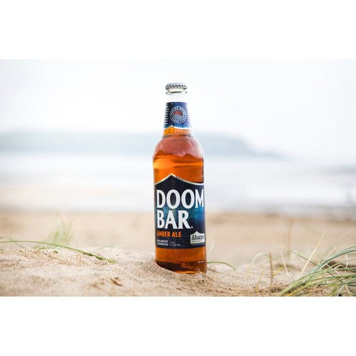 Sharp's Doom Bar amber ale in glass bottle (British brand)