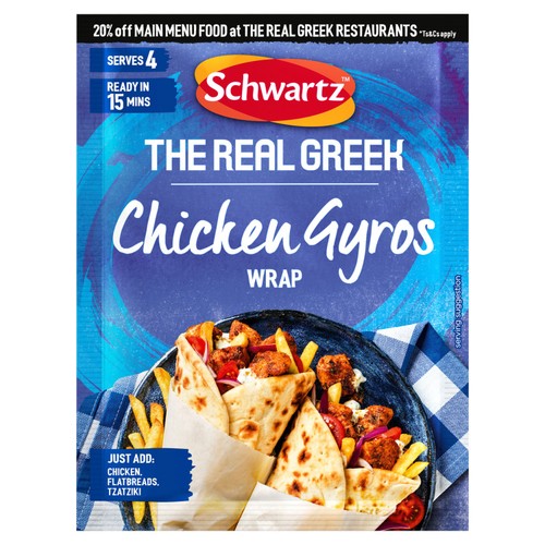 Schwartz The Real Greek Chicken Gyros seasoning mix 20g (British brand)