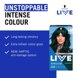 Schwarzkopf LIVE Intense Colour U75 Midnight Jade hair dye box, UK version